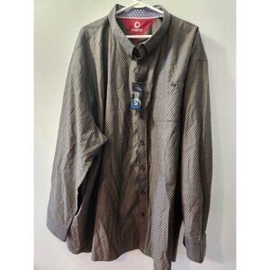 Marco Men Shirt Size 5XL Long Sleeves Charcoal New With Tag